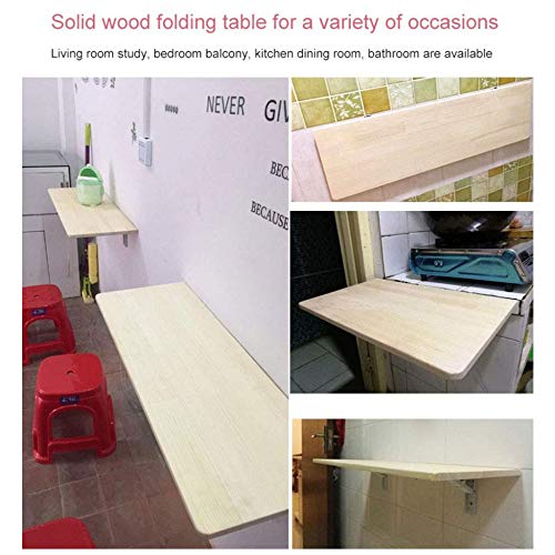 Bureau suspendu d'apprentissage pour enfants en bois pliable 80x40
