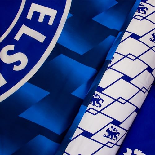 Parure de lit double Chelsea FC housse de couette réversible géométrique - 8