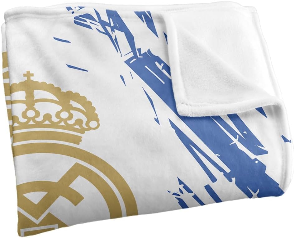LOGOVISION Real Madrid Golden Logo 1902 Silky Touch Super Soft Throw Blanket 50"x60"