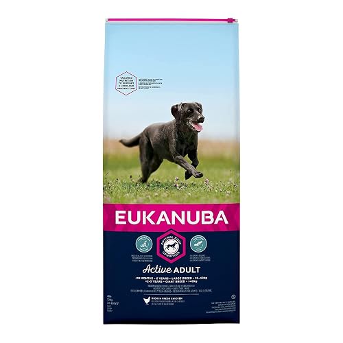 EUKANUBA Raza Grande Adulto Activo rico en pollo fresco [12 kg]