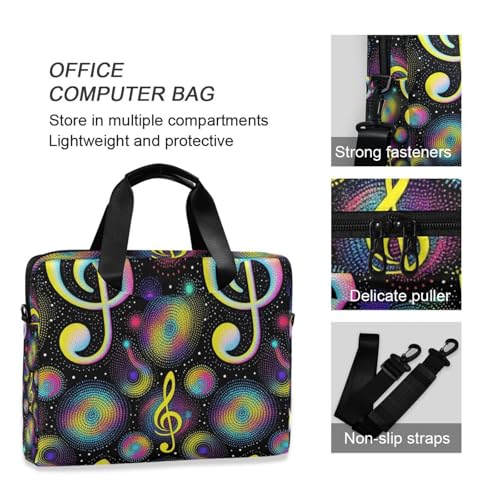 Funda para portátil 15.6" negra con asa y correas miniatura 6