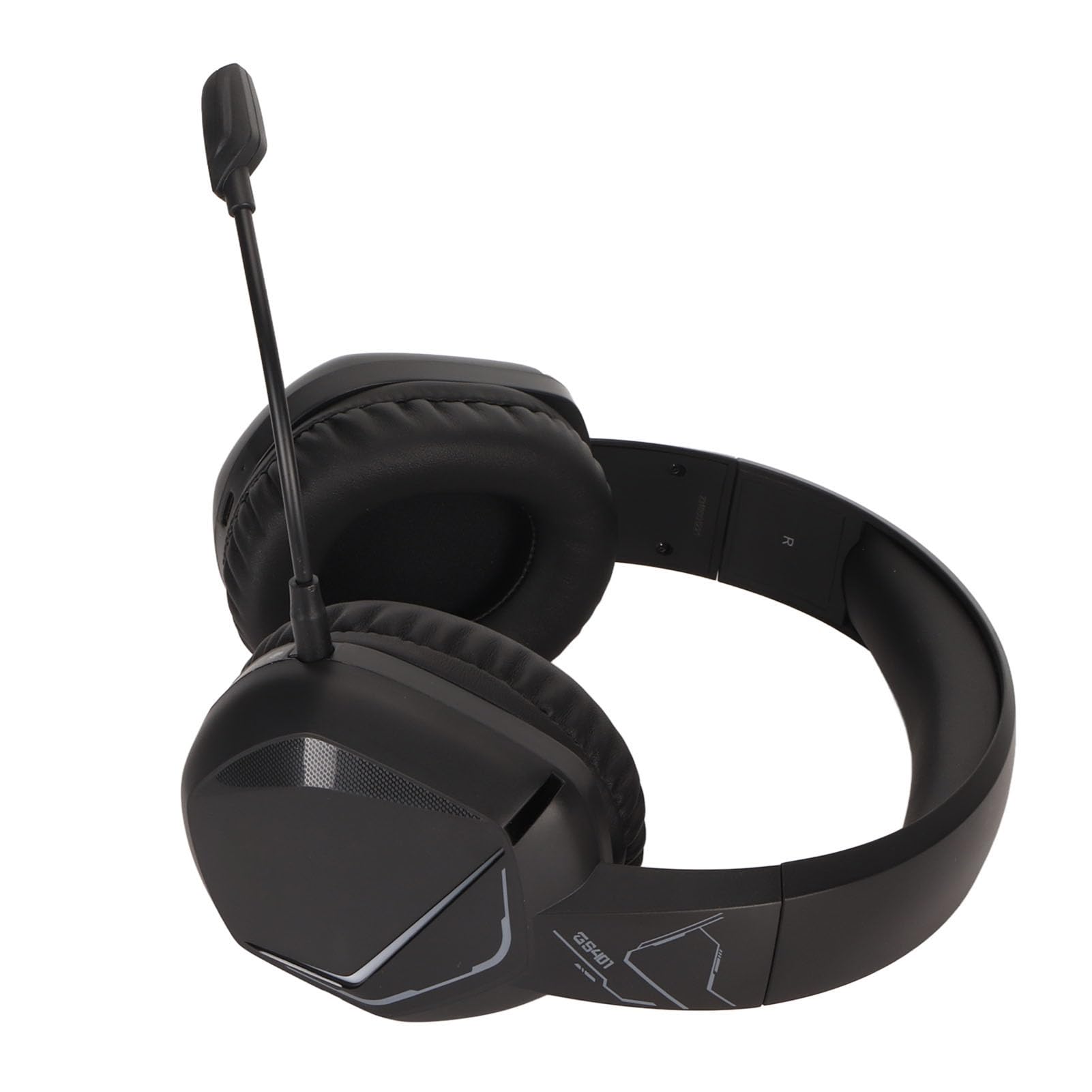 Septpenta Cuffie da Gioco Wireless da 2, 4 GHz, Illuminazione RGB, Cancellazione del Rumore a Bassa Latenza, Cuscinetti Auricolari Morbidi e Delicati sulla Pelle, Microfono Staccabile