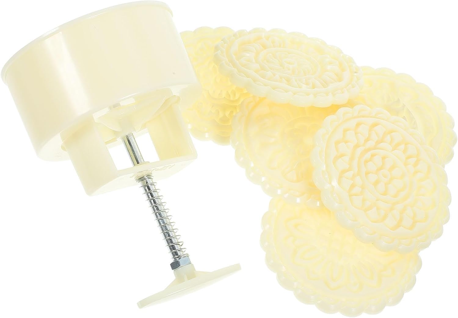 VICASKY Reusable Plastic Moon Cake Making Mold for Baking Chocolate and Moon Cake, Easy to Use Kitchen Baking Mold for DIY Pastry Lovers