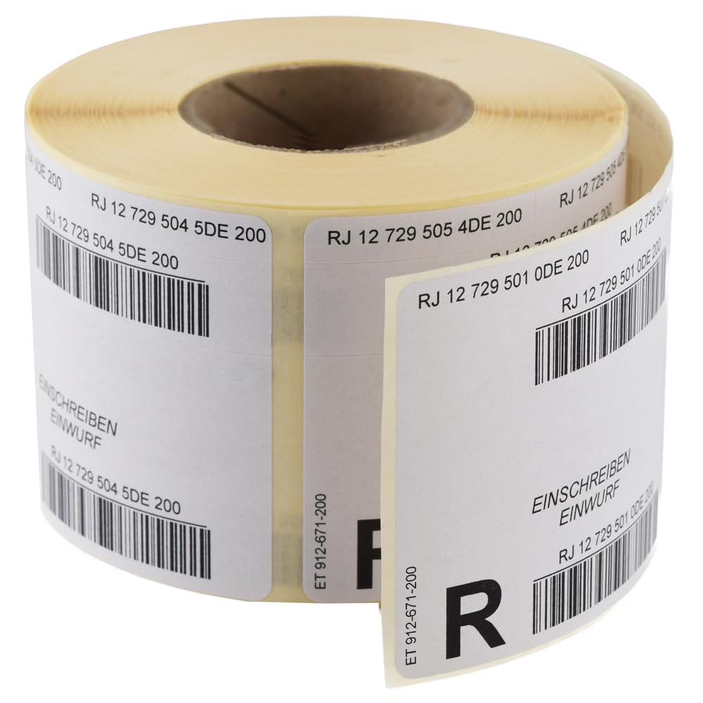 Post Einwurf-Einschreiben Label National Rolle mit 500 Stück