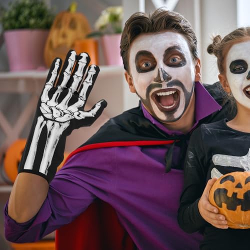 Guantes de garra de calavera con garras largas para disfraces 5