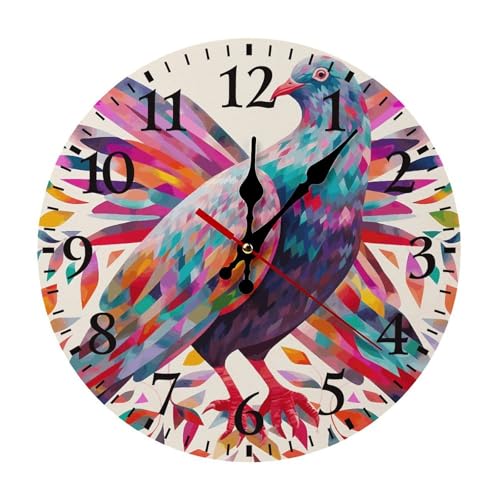 Horloge murale sans tic tac contre le bruit de bureau et salon 30cm