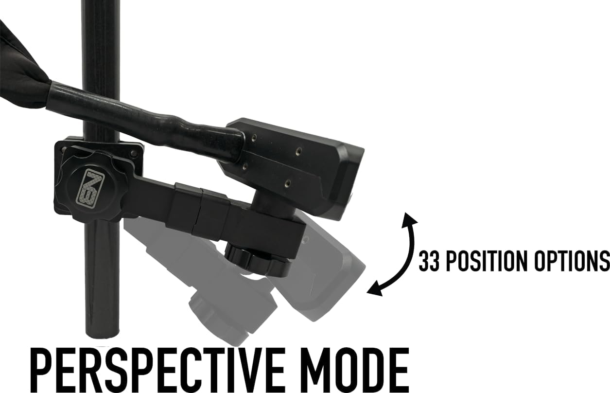 0 Degree Dual Mount Forward, Down and Perspective Mode for Garmin Livescope LVS32 or Lowrance Active Target 2