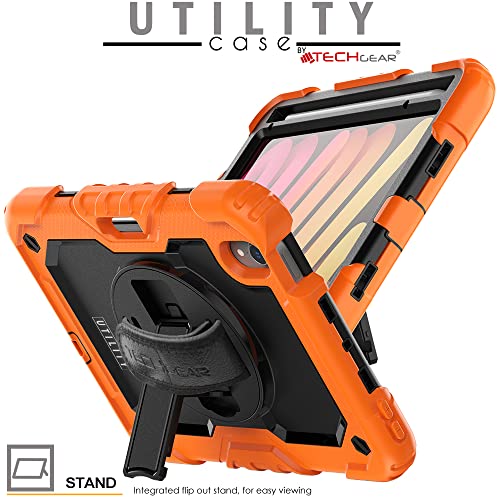 TECHGEAR UTILITY Case for iPad Mini 7/6, 8.3", Tough Rugged HEAVY DUTY Armour Shockproof Case with 360 Rotating Stand - Image 3