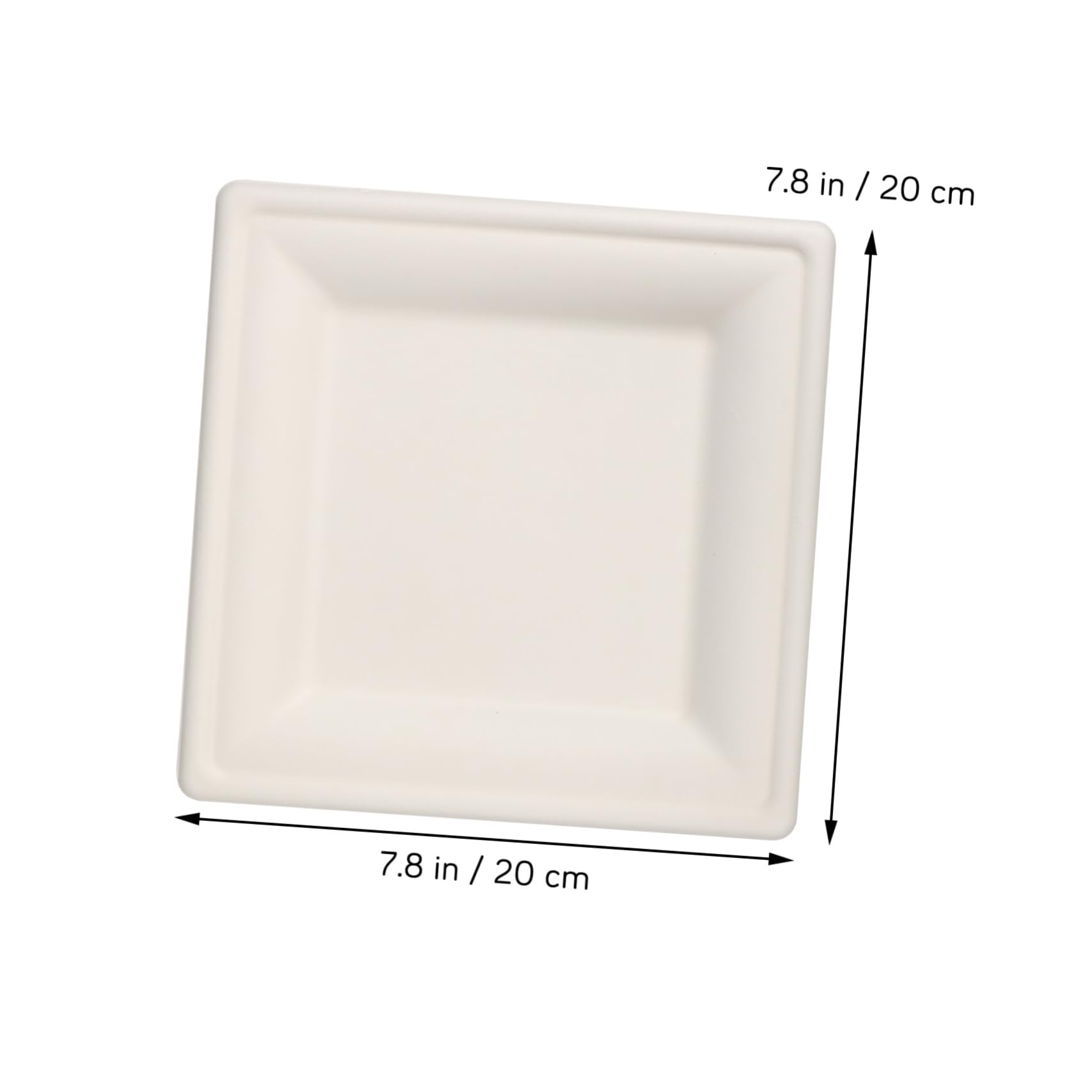 Zerodeko 50 Pezzi Vassoi Usa e Getta Biodegradabili Piatti Resistente per Picnic e Buffet Spazio per Caldi e Freddi Design Elegante e Versatile