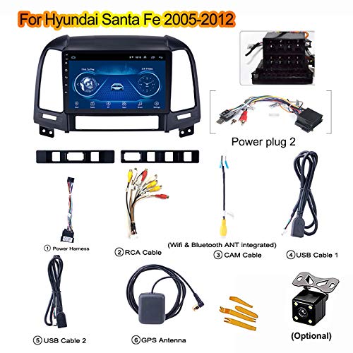 Navegador GPS para Hyundai Santa Fe 2005-2012 con sistema Android 8.1 y radio integrada 3