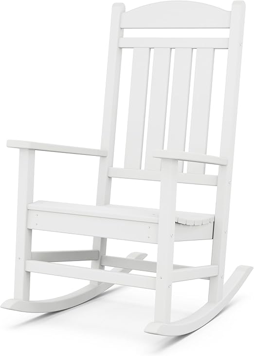 Amazon.com: POLYWOOD Presidential Rocking Chair in White