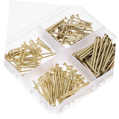 Image of 1set Wall Mount Nails Assortment Kit Hanging Hardware for Boards Picture Frames Multi-Specification Nails for Home Decor Projects Efficient Storage Tool Box Included