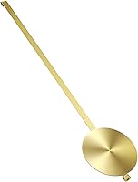 NiHome Gold Aluminum Pendulum Replacement for Quartz Wall Clocks - High Gloss Retro Mechanical Swing, Lightweight 12-Inch DIY Accessory