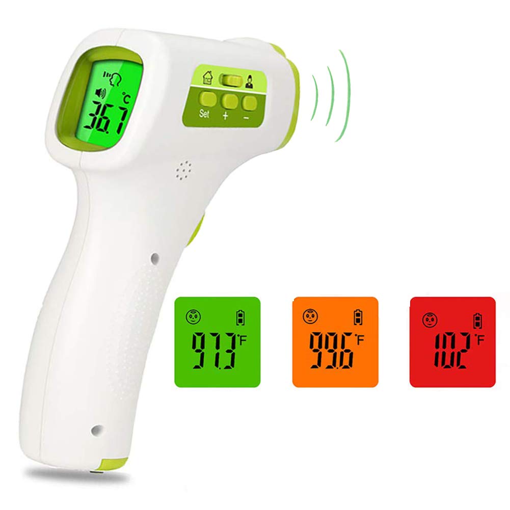 Infrared Forehead Thermometer ADSDIA G601 Thermometer for Adults and Baby Non-Contact Forehead Thermometer Medical Accurate Temperature Gun with Fever Alarm LED Display Screen