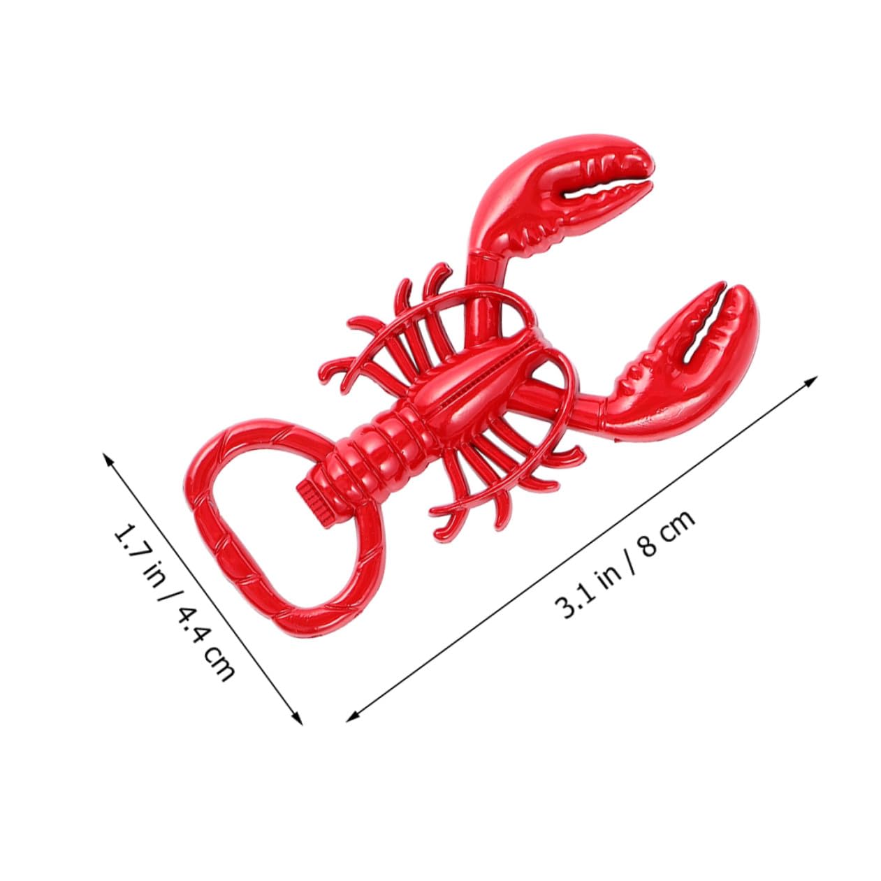 IMIKEYA 15 Pièces Décapsuleur Bière Forme Écrevisse Rouge Métal Alliage Ouvre-bouteille Décoratif Multifonction pour Maison Bar et Cuisine