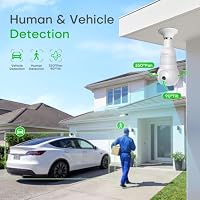 HomiQ 5MP 3K Light Bulb Camera,Color Night Vision Wireless with Alexa — image 7