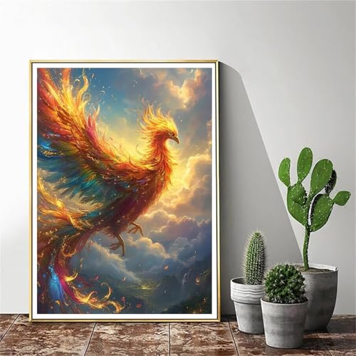 Peinture par numero oiseau phénix pour libérer l'esprit et retrouver la sérénité