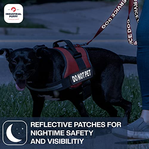 Industrial Puppy Do Not Pet Patch - Attachable Patches With Hook Backing For Do Not Pet Dog Vest Harness Or Collar - Service Dog, Emotional Support, Service Dog In Training, And Therapy Dog Patches #TOP5