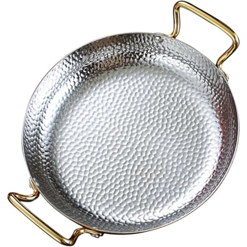 La mejor selección de Paelleras los 5 más buscados. 49 FENNVV Paellera Española con Doble Asa, Paellera Antiadherente de Acero Inoxidable 304 Utensilios de Cocina para Paella para Hogares y Restaurantes,Silver,32cm/12.6inch