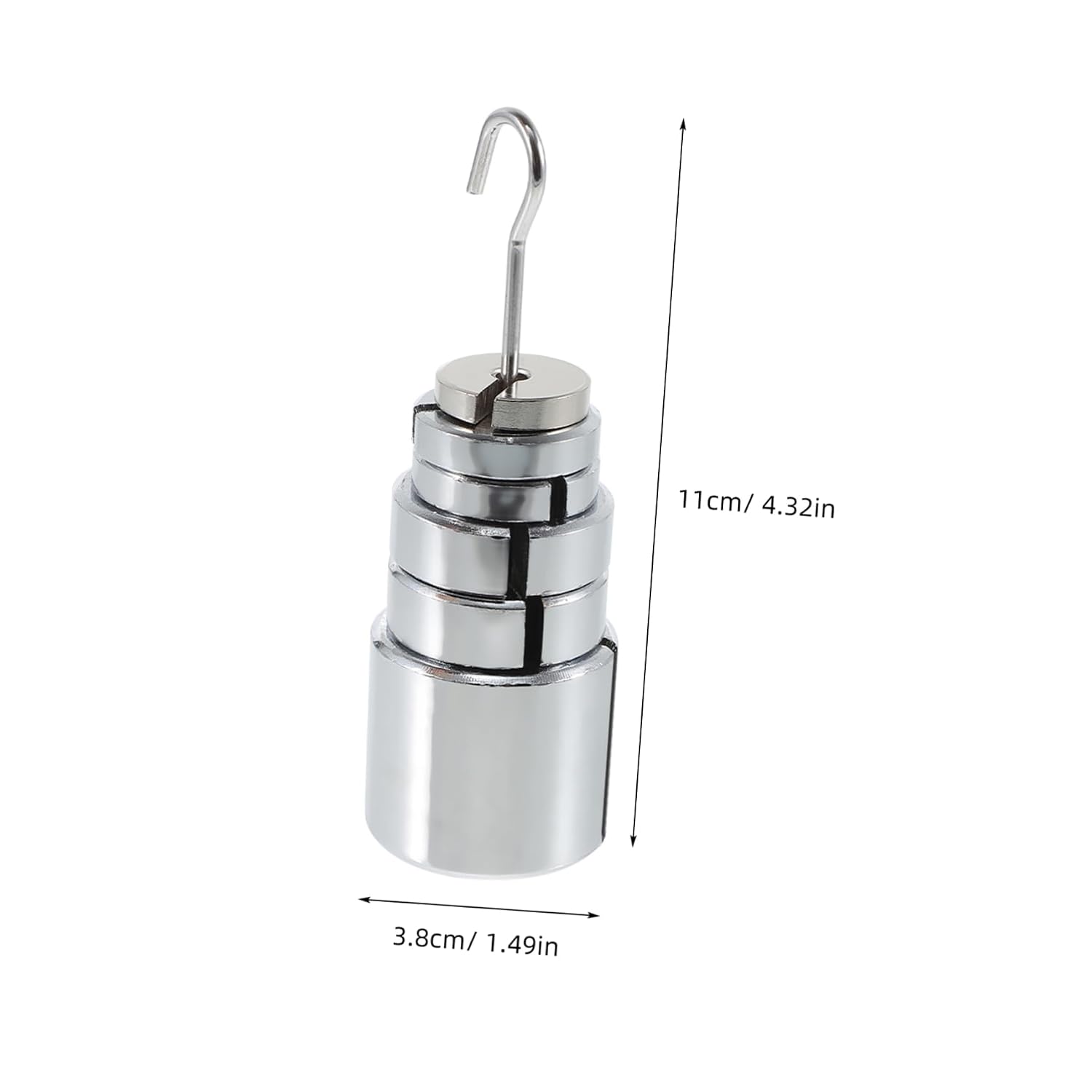 1 Set Iron Slotted for Physics Lab 200g 50g 20g 10g Hanging Weights Set with Hanger Micro Weights for Experiment