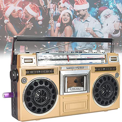 ZXSYYDS Retro Boombox Replay, Cassette Boombox, Reproductor De Cassette Y Grabadora, Boombox Retro Bluetooth con Reproductor De Cassette Y Altavoz De Radio Am/FM, Regalo para Ancianos Y Niños
