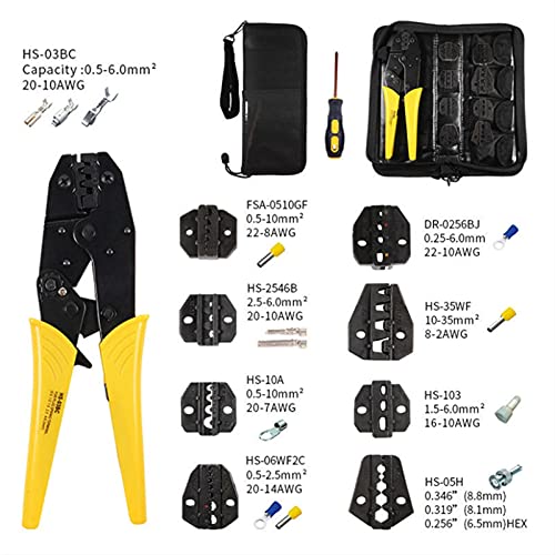 Pinces de 230 mm sans jeu grâce à la mâchoire de pince à sertir HS-03BC