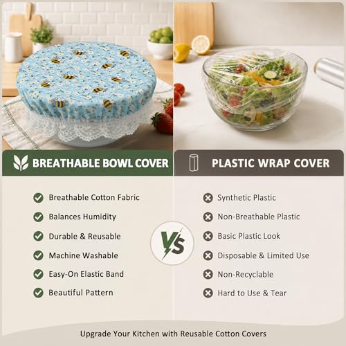 Guplai Reusable Bowl Covers for Bread Proofing Sourdough Accessories 3 pack - image 7
