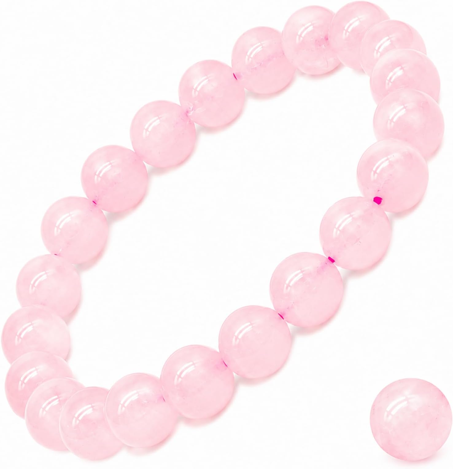 8mm Natural Crystal Stretch Bracelet
