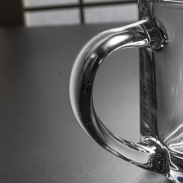 Taza de café transparente de vidrio sin plomo de alta pureza 4
