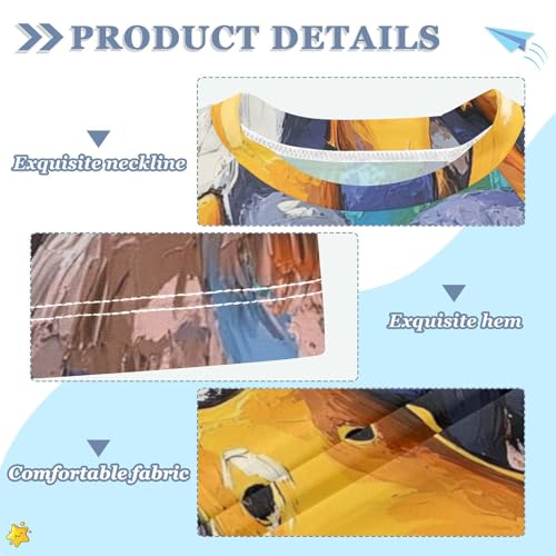 Boy Swimsuit Caroon Cute Duck Goose Watercolor Sunscreen T-Shirts Swimwear Sets UPF 50+3