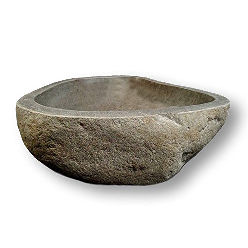 Océan Line Vasque à Poser en Pierre de rivière Eden-Roc 30 30×30×15 cm