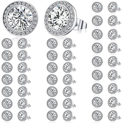 24 Pairs Rhinestone Dance Earrings for Women Cover