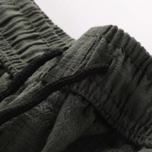 Ohsnmaksl Men's Casual Shorts Drawstring Walk Summer Beach Swim Chino Golf Quick Dry Mesh Sports Running Short With Pockets 23-M-Xxdk-Army Green-Xl #TOP7