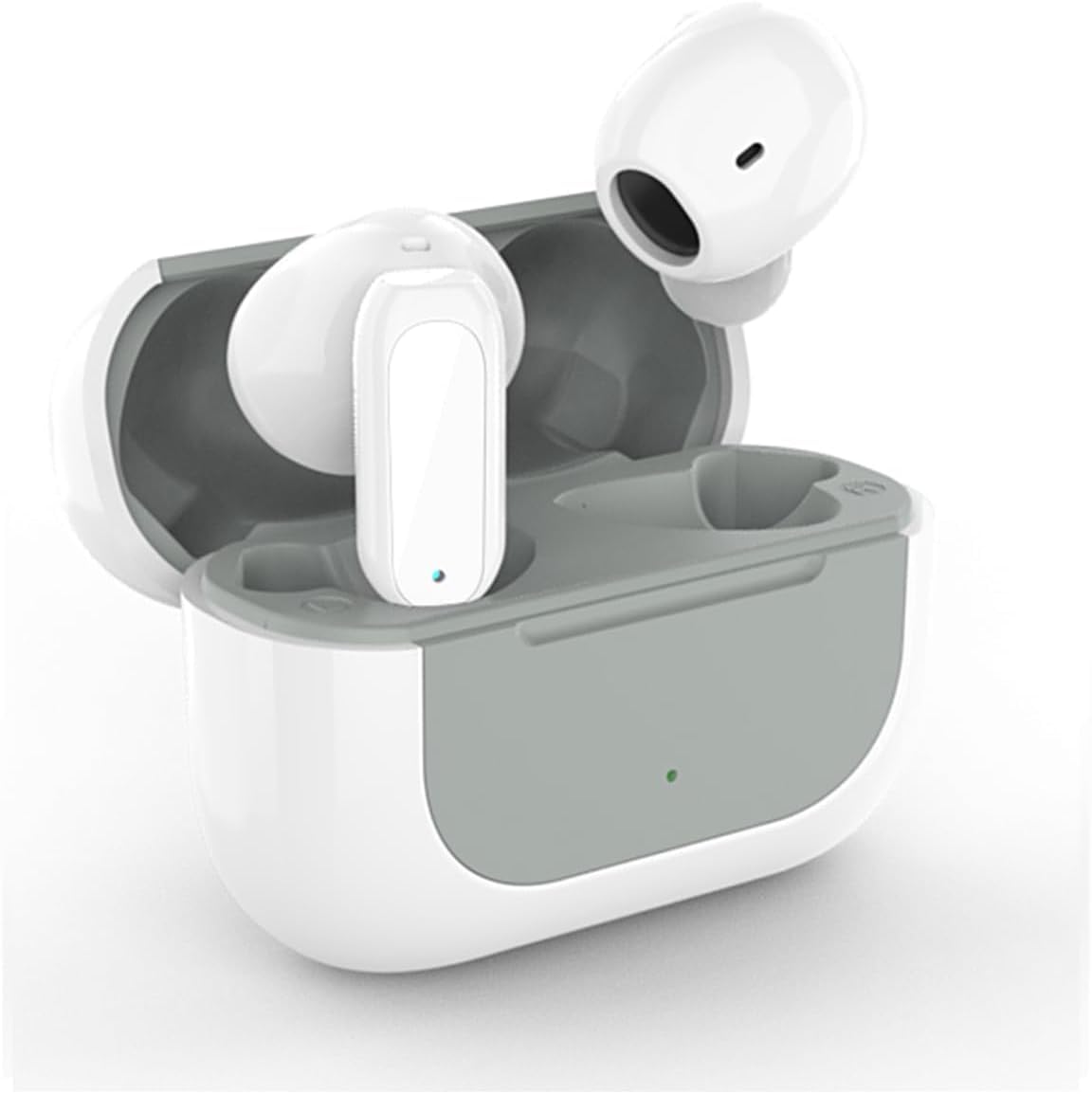 Wireless Earbuds Binaural Stereo Semi-in-Ear Wireless Bluetooth Headset Intelligent Touch Control Light-Weight Earbud with Mic for Sport Workout