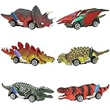 AZSEUOR Dinosaur Toys for Kids Toddlers 1-5 Years Olds Boys Girls, Pull Back Cars Toy 5 inch Dino...