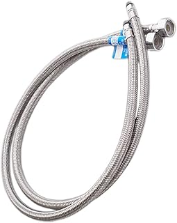 GANAZONO 1 Peça Torneira De Aço Inoxidável Pia De Aço Inoxidável Torneira De Água Quente E Fria Mangueira De Entrada De Água Quente E Fria Mangueira De Água Tubo De Água Flexível Mangueira