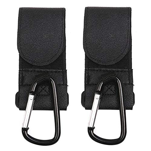 Imported 2X(for Stroller, pram, Stroller, with Metal Hooks, with Clip, Color: Black T7M9)_25207