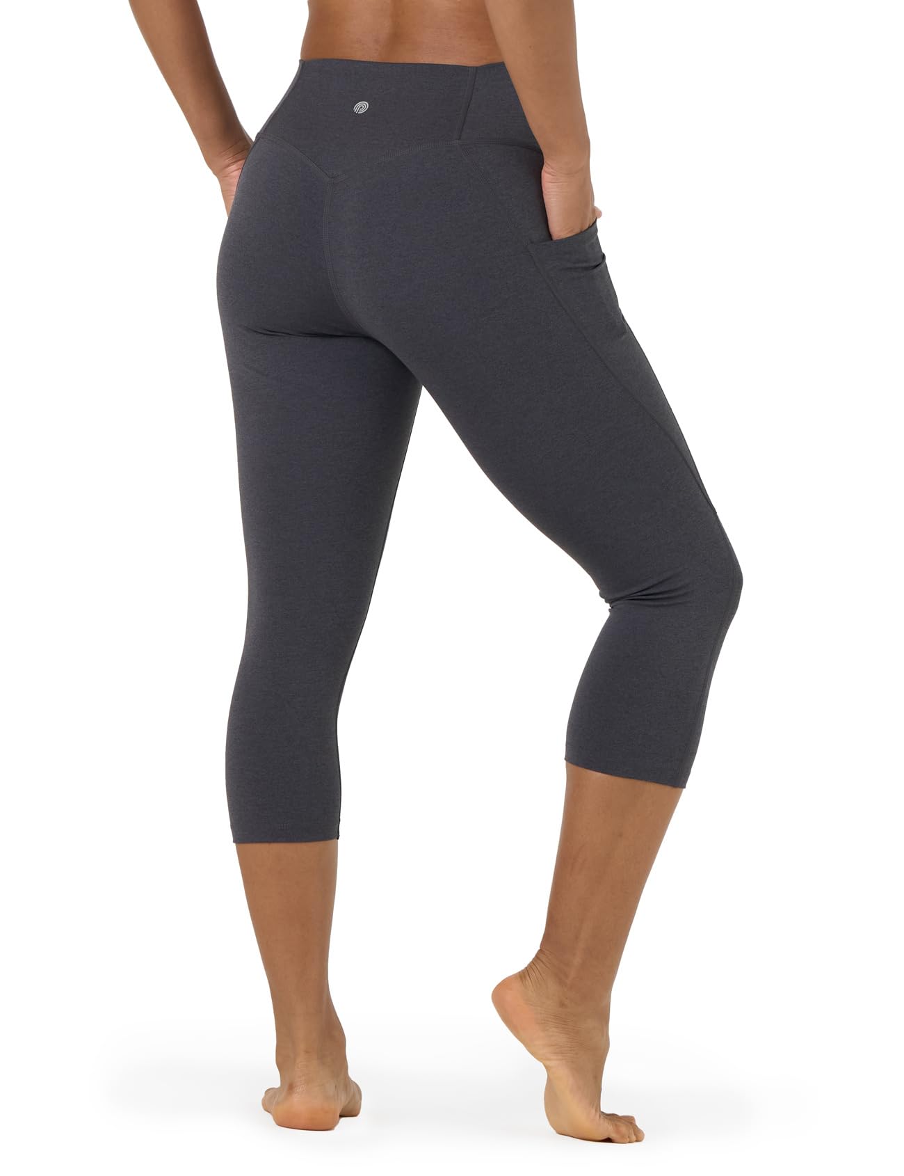 LAPASA Leggins Mujer Cintura Alta Fitness, Mallas de Deporte con Bolsillo, Pantalón Deportivo Elásticos y Transpirable, Leggings Push Up para Running Yoga y Ejercicio L01R1/L09R1/L32R1