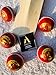 AnNafi® Red Cricket Ball | Red Color Leather Cricket Balls for Practice A Grade Handstitched | Senior Official Hard & Seasoned |No Stamp for Indoor and Outdoor Practice & Training Cricket Ball (1)