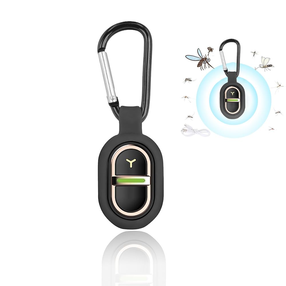 Amazon.co.jp: 超音波 虫除け 小型 吊り下げ式 虫よけキーホルダー 7