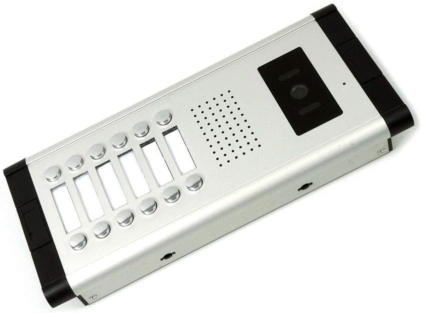 12 Units Apartment Intercom Wired 7 Inch Monitor Video Intercom Doorbell Door Phone Audio Visual Intercom Entry Access System