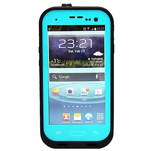 Generic MC0078 Cell Phone Case for Samsung Galaxy S3 I9300 - Non-Retail Packaging - Teal