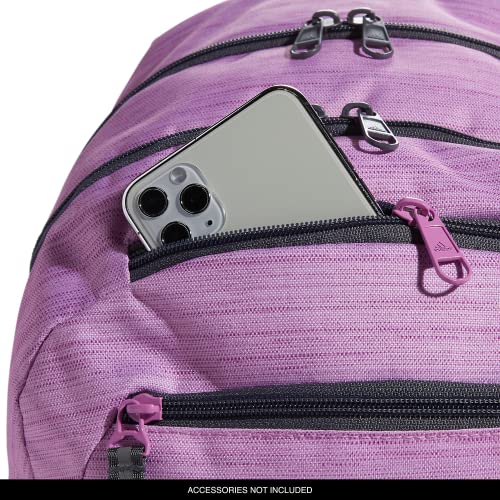 Image of adidas Foundation Backpack, Two Tone Bliss Lilac-Semi Pulse Lilac /Onix Grey /Silver Metallic, OSFA
