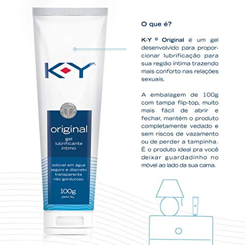 K-Y Gel Lubrificante Intimo Bisnaga 100G, K-Y