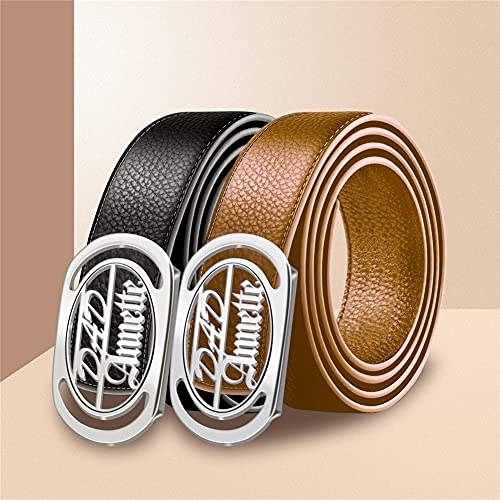 BAUMA AUTO Men's Leather Belt Custom Dress Belts for Men with Name Personalized Classic Belt for Grandpa Father's Day4