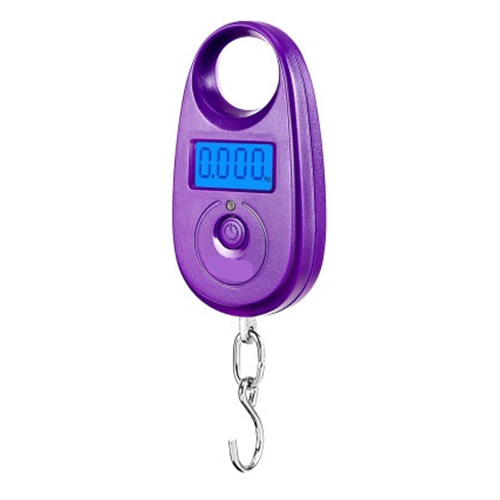 JVDDI Digital Hanging Scale Portable Electronic Scale 25kg Mini Pocket Gram Hanging Luggage Parcel Express Heavy Duty Crane Hook(Purple)