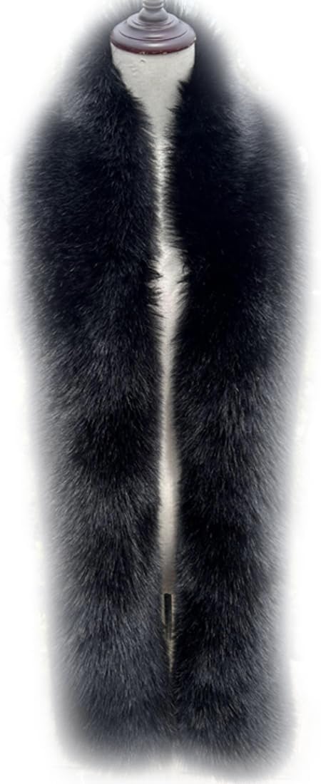 Harssidanzar Winter Warm Extra Large Faux Fur Scarf Collars Soft Fluffy Thick Long Scarves Shawl Wrap For Women KL603US - Image 3