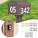 LKXHarleya Mailbox Number Sticker, 4 inch Reflective Waterproof Self Adhesive Address Decals for Outside Doors, Laser