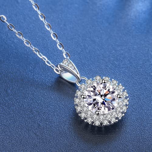 Collier moissanite pendentif tournesol accessoire élégant pour mariage - 5