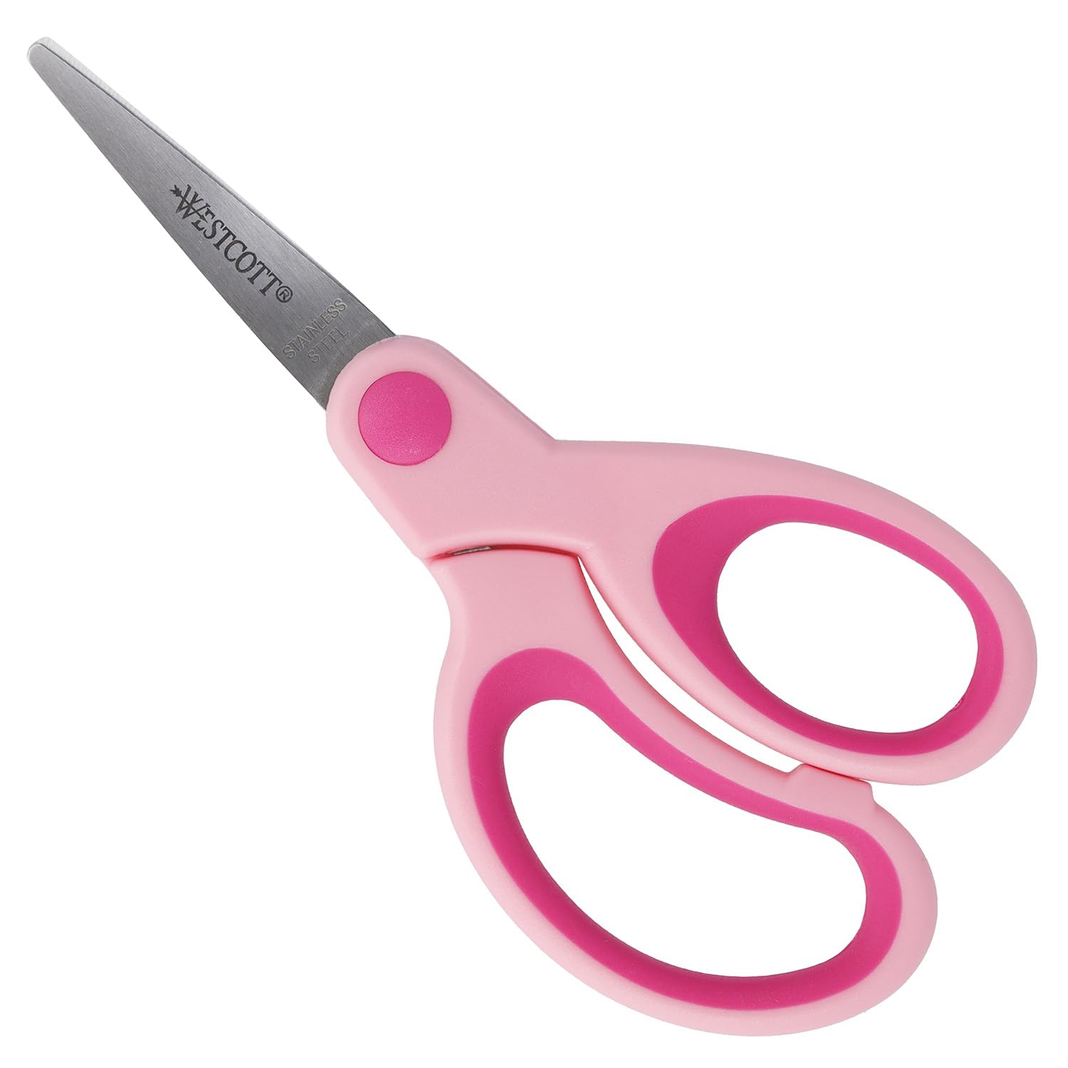 Westcott E-21582 00 Forbici bambino Kids Softgrip con punte per destrimano, 13 cm, rosa